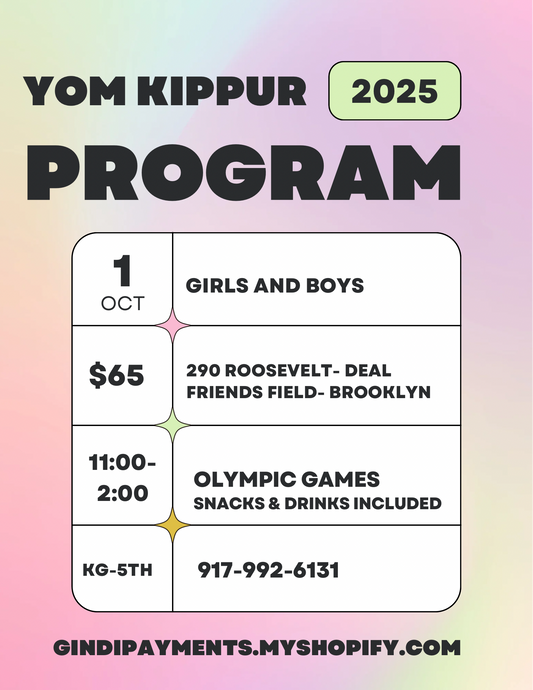 Yom Kippur NJ Program 2025!